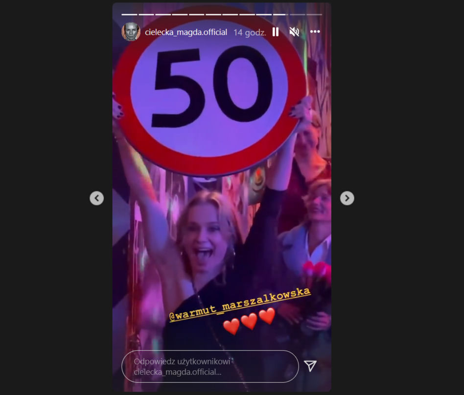Cielecka skończyła 50 lat i urządziła huczną imprezę 