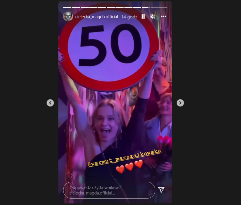 Cielecka skończyła 50 lat i urządziła huczną imprezę 