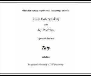Krzysztof Kalczyński - nekrologi