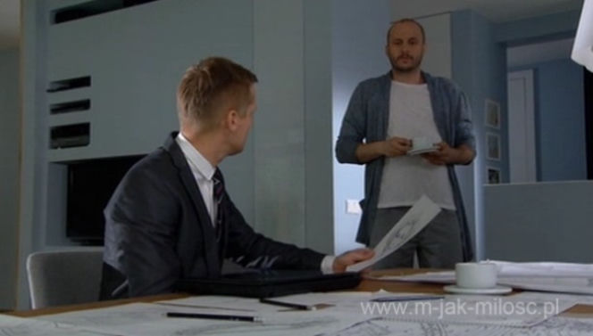 M jak miłość odcinek 1021. Robert Lubiński (Tomasz Borkowski), Piotrek (Marcin Mroczek)