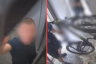 Dźgał kamerę nożem w windzie! Miasto pokazało nagrania. „Ludzie zdziczeli”