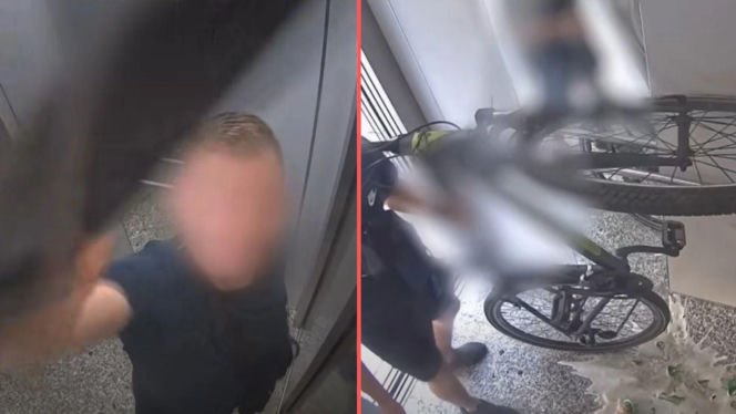 Dźgał kamerę nożem w windzie! Miasto pokazało nagrania. „Ludzie zdziczeli”