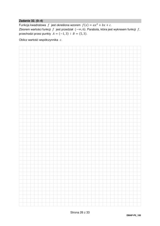 Matura 2025 - matematyka