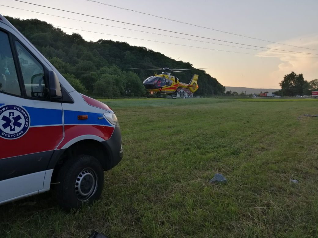 Wypadek w Olszynach