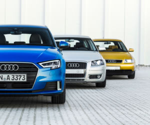 trzy generacje Audi A3