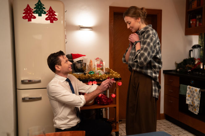 M jak miłość odc. 1930. Natalka (Dominika Suchecka), Adam Karski (Patryk Szwichtenberg)