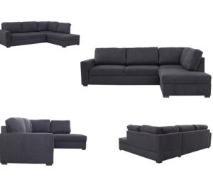 Szara sofa do salonu