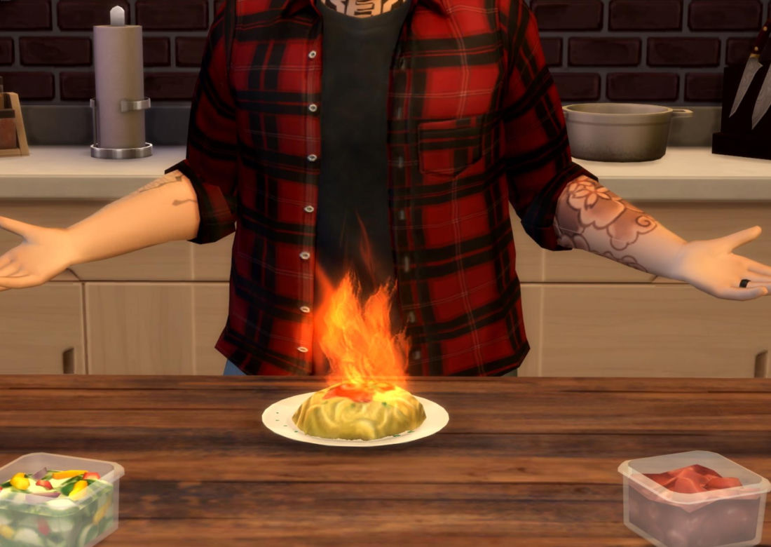 The Sims 4. Słynny szef kuchni przygotował Gniewne Płonące Spaghetti! Mamy przepis! [WIDEO]