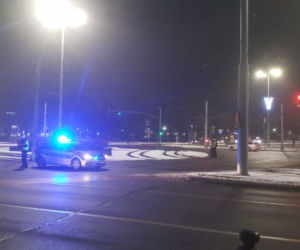 Strajk Kobiet w Gdańsku 1.02.2021. Blokada Huciska przez protestujących