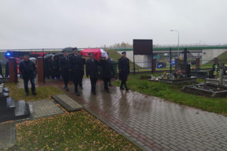 Pogrzeb strażaka, który zginął podczas gaszenia pożaru w Nisku