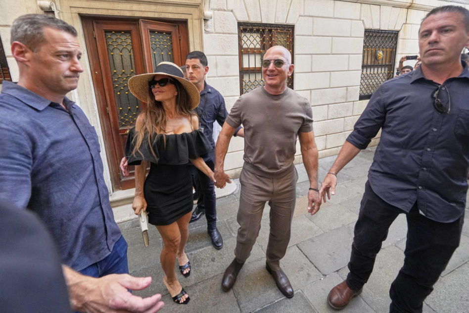 Jeff Bezos i Lauren Sanchez Bezos - ślub