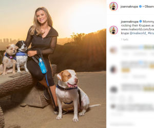 Joanna Krupa ze swoimi psami
