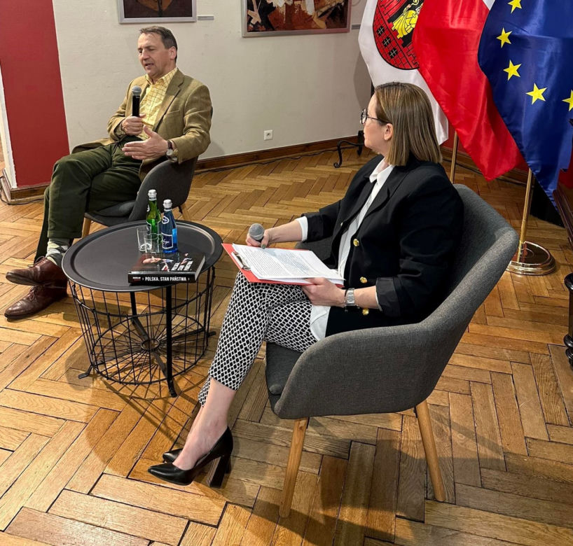 Radosław Sikorski na spotkaniu w Grudziądzu