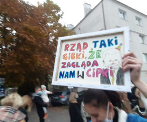 Protest kobiet - blokada ulic w Olsztynie