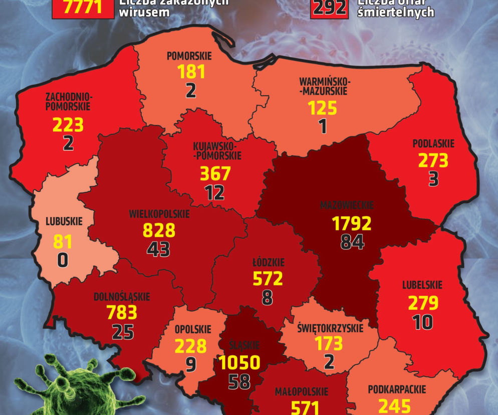 Koronawirus w Polsce. Najnowsze dane 16.04 godz. 10