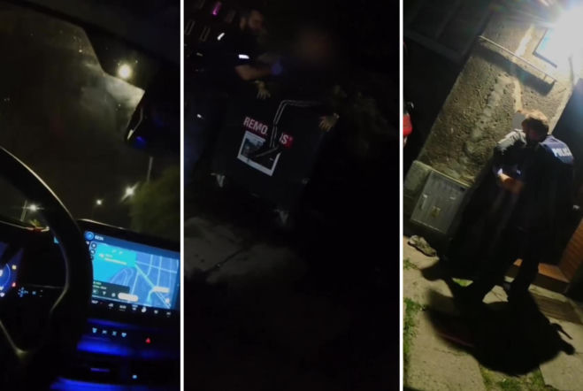 Pijany kierowca uciekał przed policją. Brawurowy pościg zakończył się w śmietniku