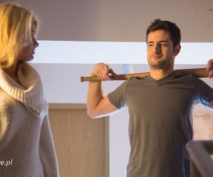 Na dobre i na złe odc. 555. Agata Woźnicka (Emilia Komarnicka), Adam Krajewski (Grzegorz Daukszewicz)
