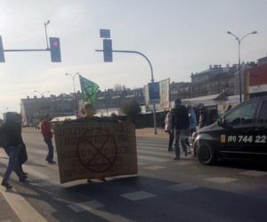 Siadł na ulicy i nie chciał zejść. Ekolodzy zorganizowali w Lublinie blokady