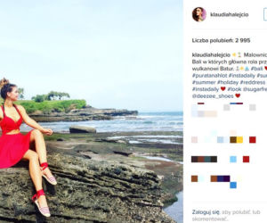 Klaudia Halejcio na wakacjach na Bali