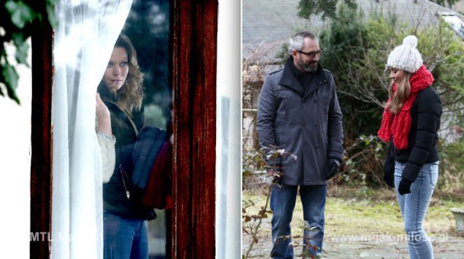 	M jak miłość odc. 1134. Adam Werner (Jacek Kopczyński), Anna (Tamara Arciuch), Ola Makowska (Anna Mrozowska)
