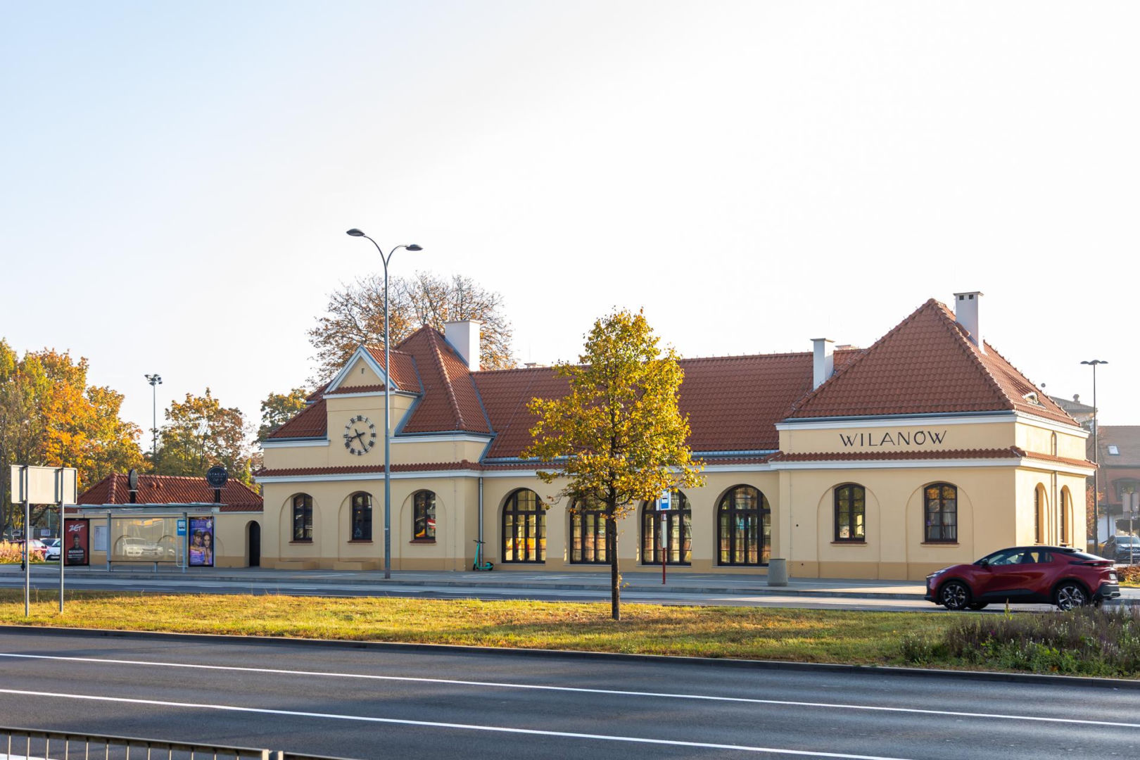 Dawny dworzec Kolei Wilanowskiej w Warszawie po remoncie