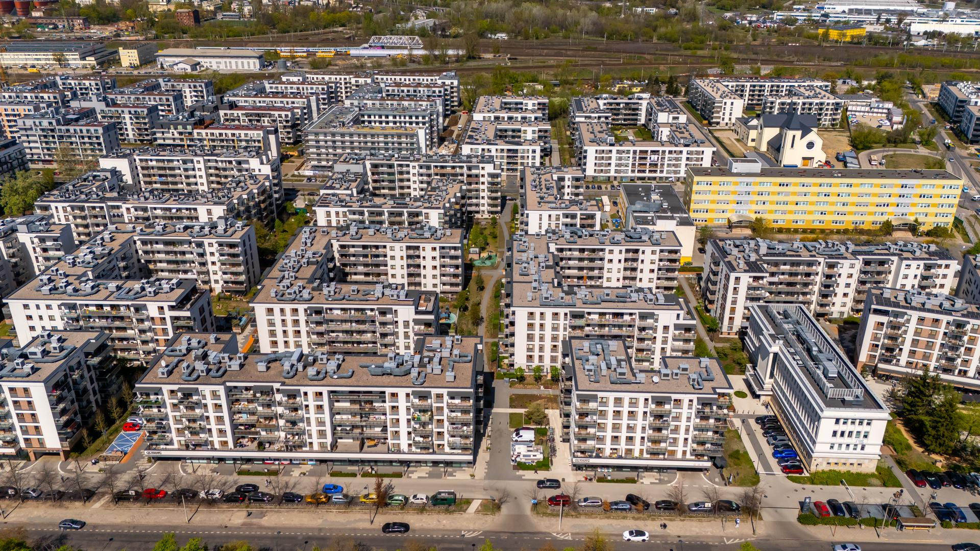 Nowe osiedla na Kamionku w Warszawie