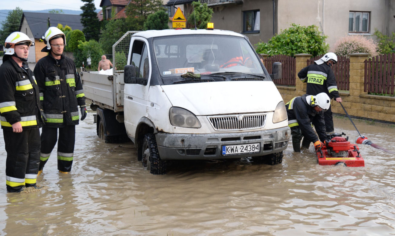 Potężne nawałnice znów zalały Małopolskę