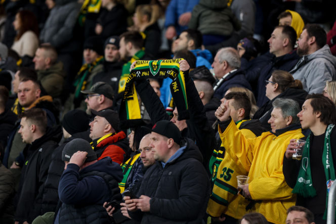 GKS Katowice - Górnik Zabrze: Zdjęcia kibiców z Derbów Śląska w ramach 23. kolejki PKO BP Ekstraklasy