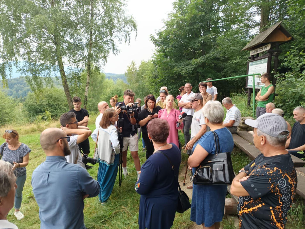 Protestują przeciwko platformy wieży widokowej 