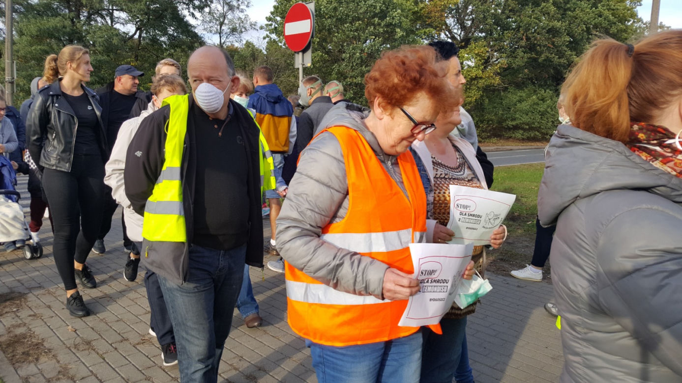 Mieszkańcy Siernieczka zablokowali ul. Fordońską