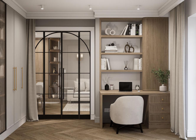 Kaszmirowe mieszkanie w gdańsku - projekt Renata Michałowicz