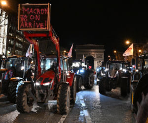 Protestyrolników w Paryżu