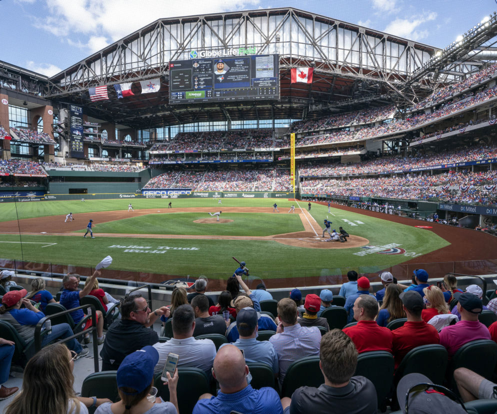 Mecz Texas Rangers z Toronto Blue Jays