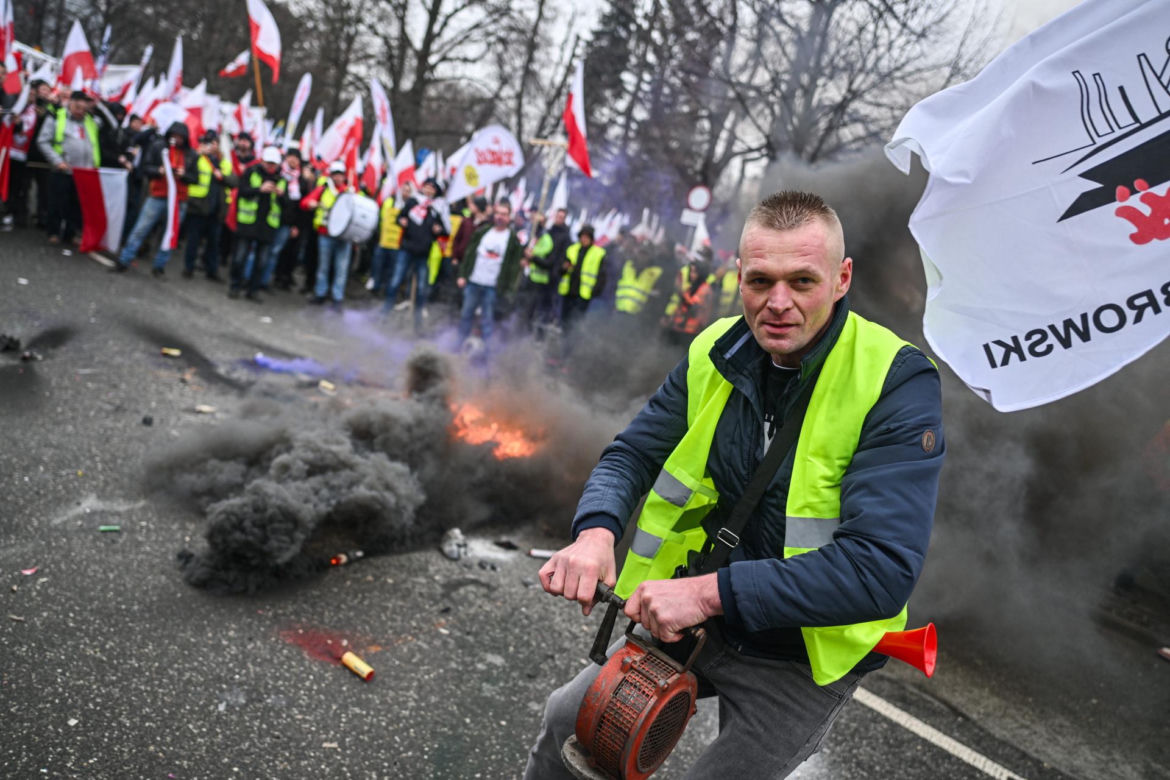 Strajk generalny rolników w Warszawie