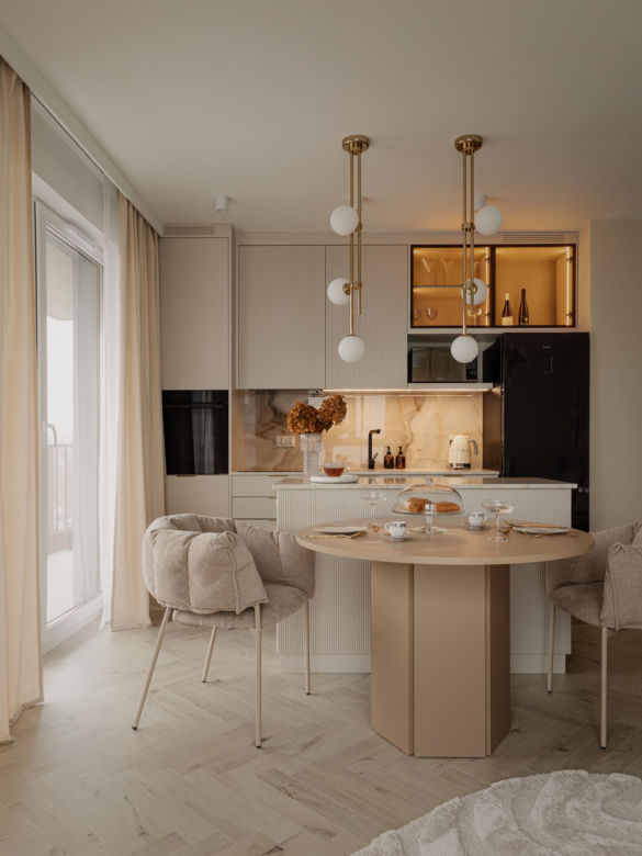 Soft minimalizm w gdyńskim apartamencie - projekt Agata Piltz