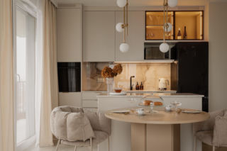 Soft minimalizm w gdyńskim apartamencie - projekt Agata Piltz