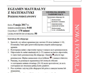 Matura 2017 matematyka podstawowa. [ARKUSZE, ZADANIA, PRZECIEKI] Relacja na żywo