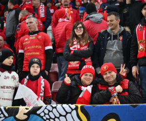 Widzew Łódź - Lech Poznań: Zdjęcia kibiców i zawodników z meczu 24. kolejki PKO BP Ekstraklasy