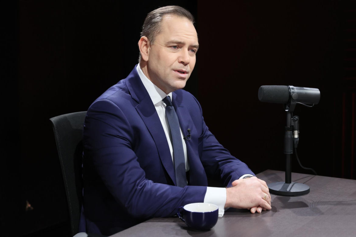 Karol Nawrocki w siedzibie "Super Expressu"