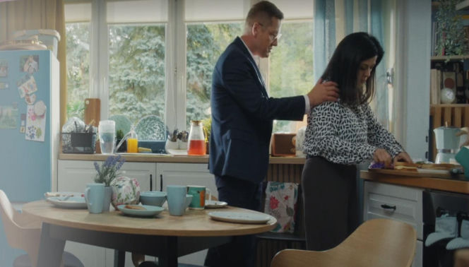 M jak miłość odc. 1917. Kinga (Katarzyna Cichopek), Piotrek (Marcin Mroczek)