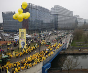 Rolnicy z całej Europy protestują w Strasburgu