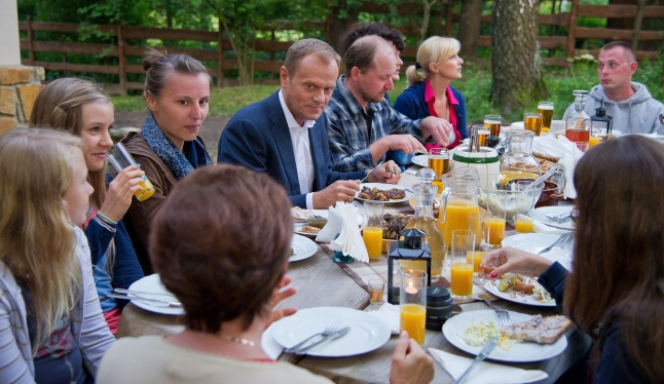 Donald Tusk w Bieszczadach