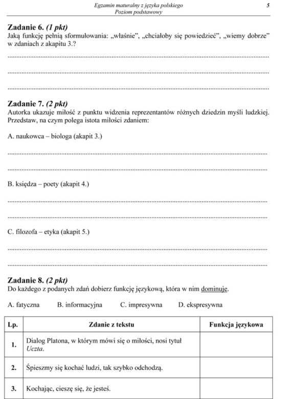 MATURA 2014 POLSKI ARKUSZE z CKE - MAJ 2014