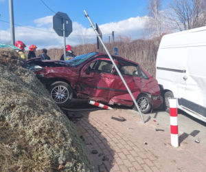 Wypadek na feralnym skrzyżowaniu w Ambrożowie