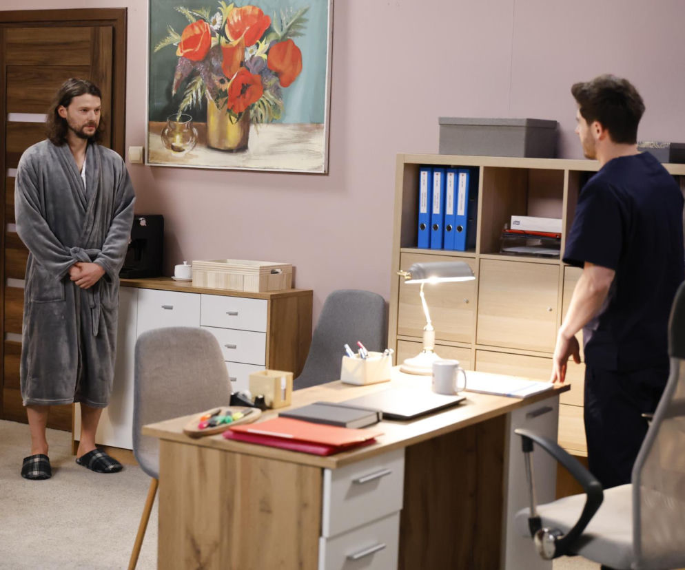 Pierwsza miłość. Kacper (Damian Kulec), Paweł (Mateusz Kościukiewicz)