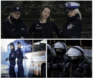 Kobiety w granacie. Piękne policjantki pozowały w zjawiskowej sesji [ZDJĘCIA]