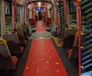 Świąteczny warszawski tramwaj 2025