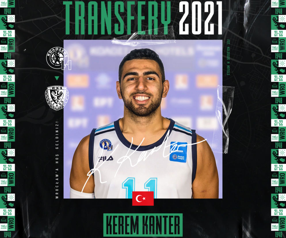  WKS Śląsk Wrocław. Kerem Kanter nowym zawodnikiem Śląska Wrocław