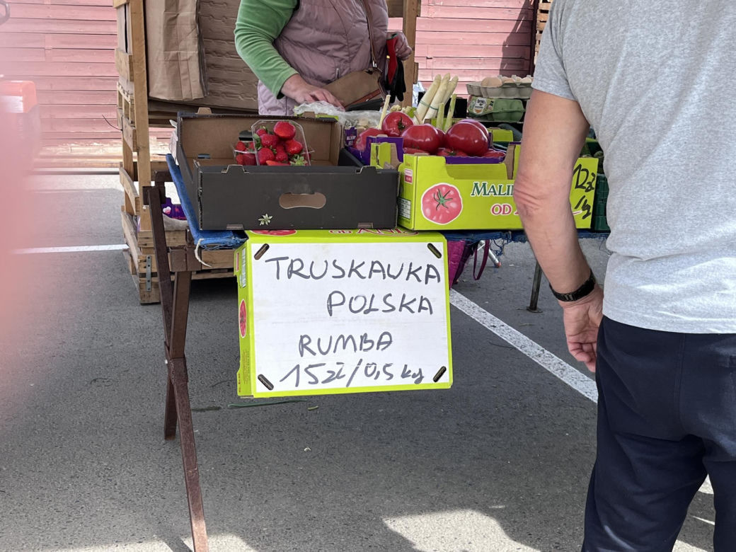 Ceny truskawek na Ryneczku Jerzego w Gorzowie