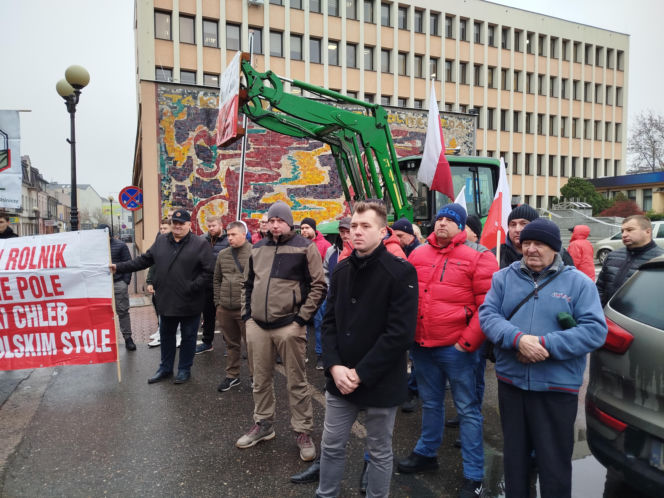 Rolnicy z regionu Siedleckiego protestowali w Siedlcach